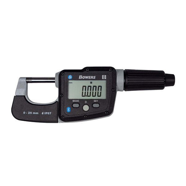 Bowers DigiMic 0-25mm Digital External Micrometer IP67 Bluetooth DM025