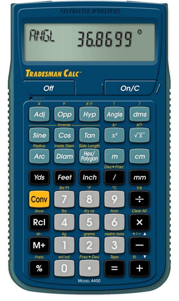 Calculated Industries Tradesman and Conversion Calculator.