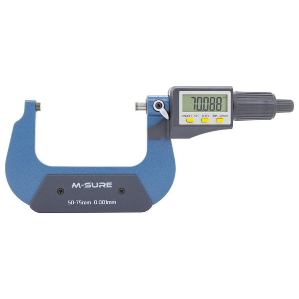 M-SURE MS-110-075 Digital External Micrometer 50-75mm (2-3 inch) MS-110 Series
