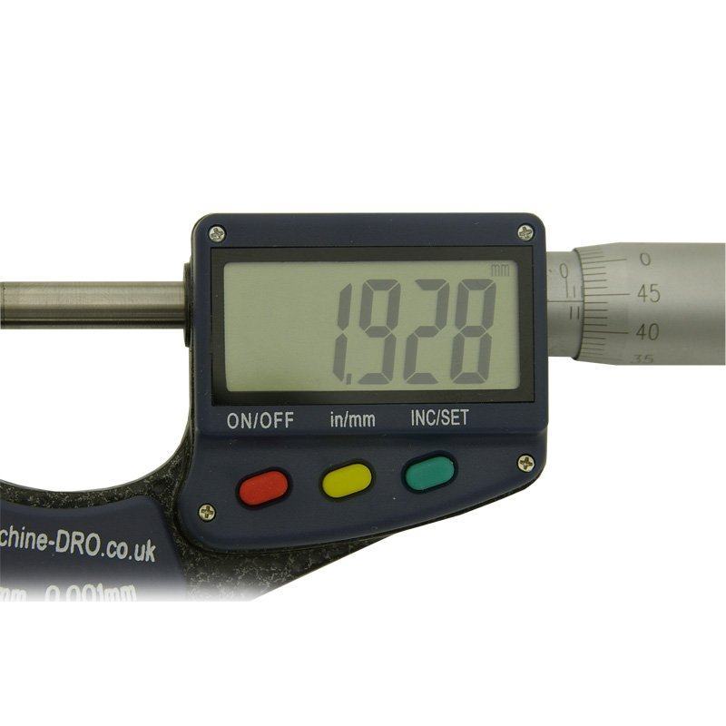 Pack of 5 0-25mm (0-1 inch) External/Outside Digital Micrometer With ...