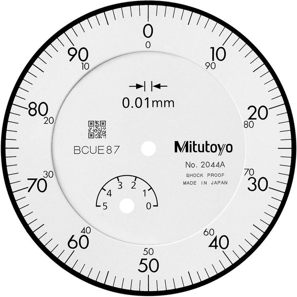 Mitutoyo Dial Gauge Lug Back ISO Type 5mm 0.01mm 2044A