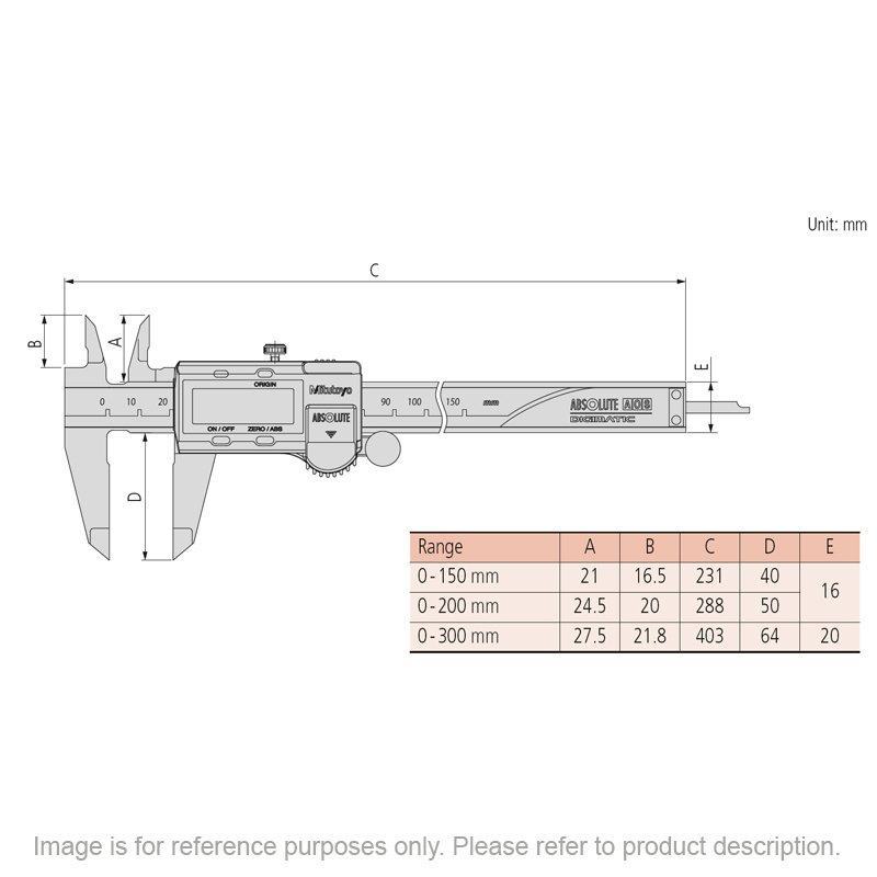 Mitutoyo Digital Caliper 0.01mm (0.0005