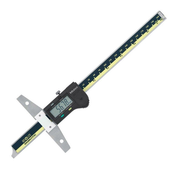200mm (8") Mitutoyo 571-212-30 Digimatic Depth Gauge with SPC Output