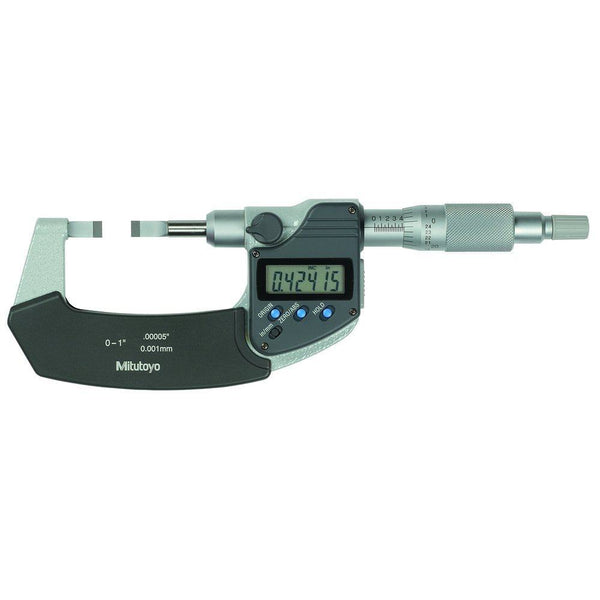 Mitutoyo Digital Blade Micrometer Blade=0.4mm Inch/Metric 0-1" 422-371-30