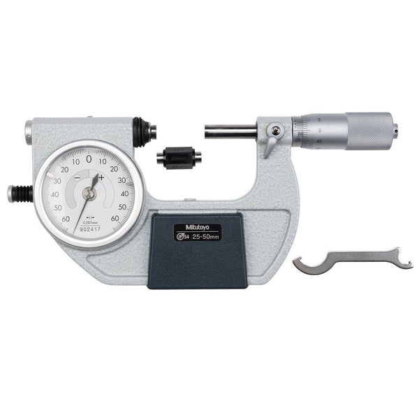 Mitutoyo Indicating Micrometer with Button Left 25-50mm 510-122