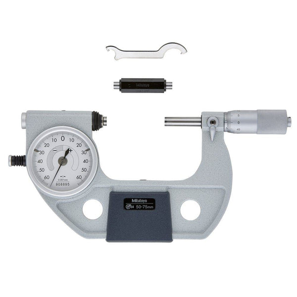 Mitutoyo Indicating Micrometer with Button Left 50-75mm 510-123