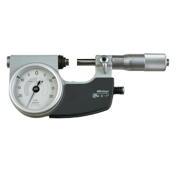 Mitutoyo Indicating Micrometer with Button Right 0-1" 510-131