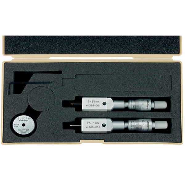 Mitutoyo 2-Point Internal Micrometer Holtest Set 2-3mm (2 pcs.) 368-906