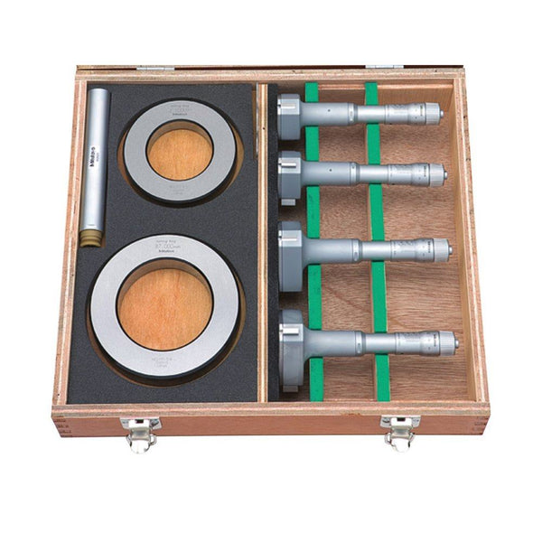 Mitutoyo 3-Point Internal Micrometer Holtest Set 50-100mm (4 pcs.), Economy Set 368-993