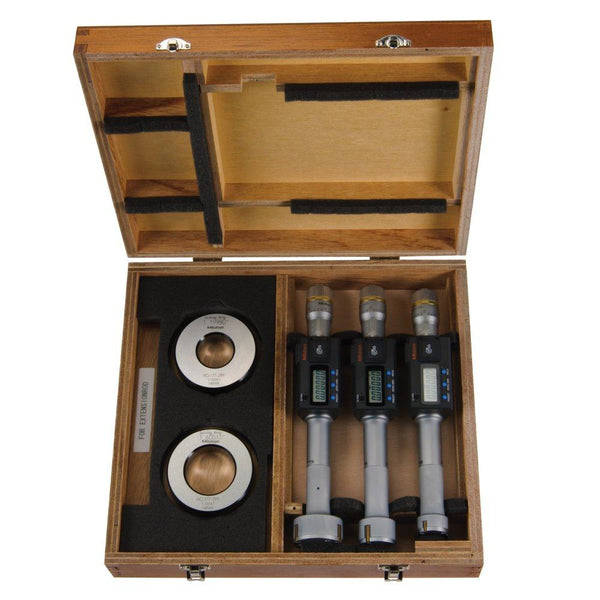 Mitutoyo Digital 3-Point Internal Micrometer Set 1-2" Complete Unit IP65 TIN 468-988