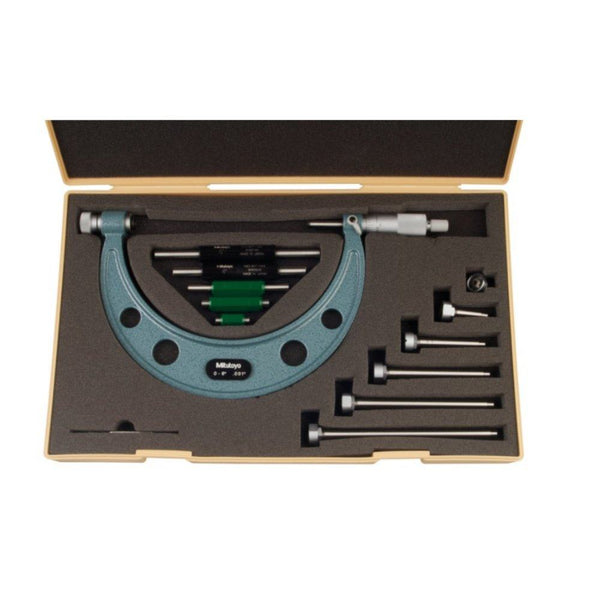 Mitutoyo 104-137 Series 104 Outside Micrometer 0-6" Interchangeable Anvil