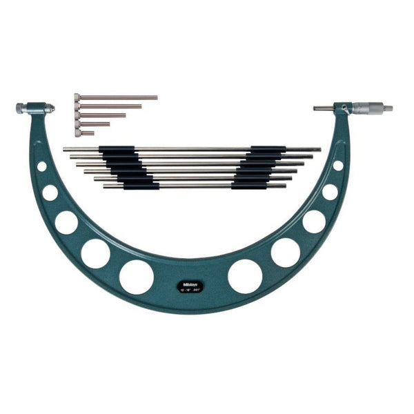 Mitutoyo 104-201 Series 104 Outside Micrometer 12-18" Interchangeable Anvil