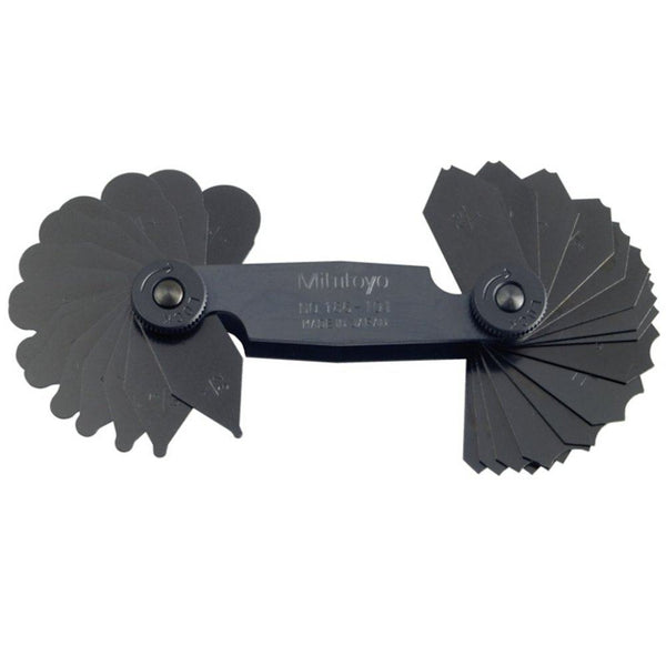 Mitutoyo Radius Gauge 1/32-1/4 Inch 15 pairs 186-101