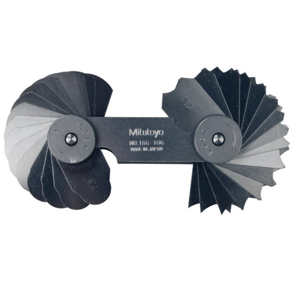 Mitutoyo Radius Gauge 7.5-15mm 32 Pairs 186-106