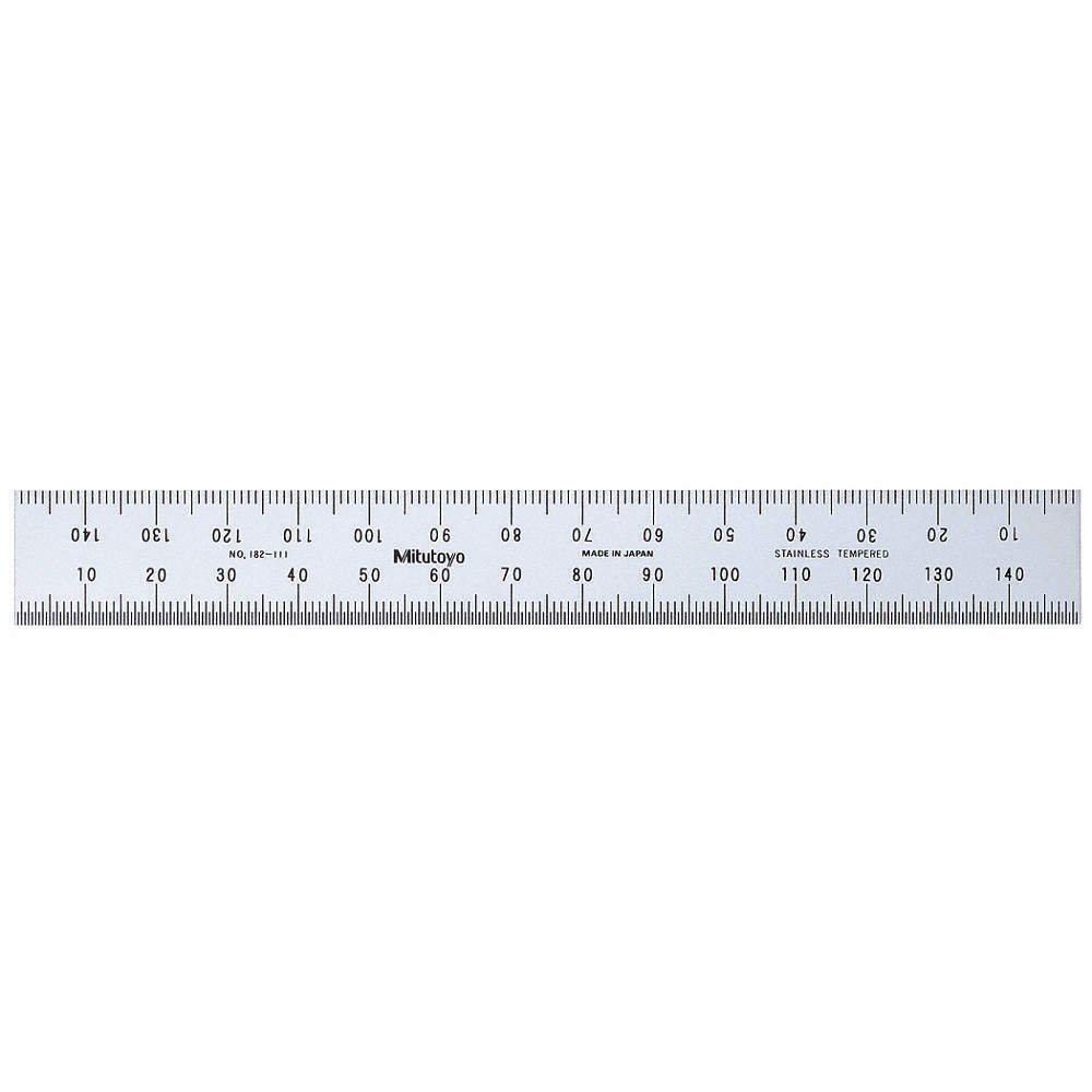 Wide Ruled M Mitutoyo Steel Rule Wide Rigid Rule 150mm Metric 182-111 – Allendale ...