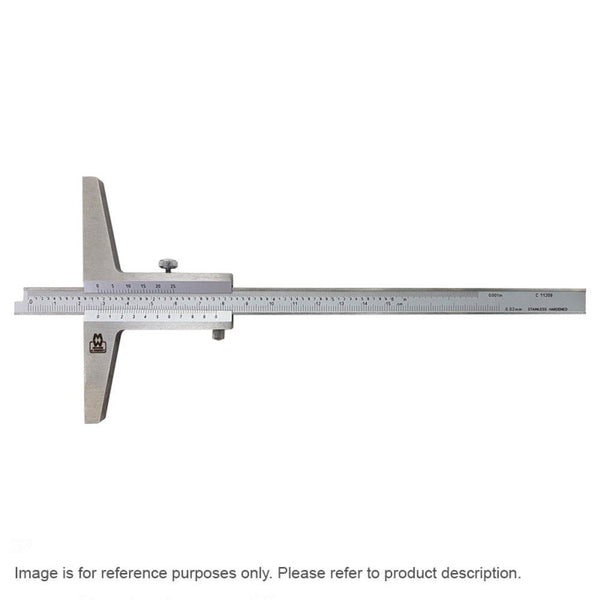 Moore and Wright 0-150mm 0-6" Vernier Depth Gauge 0.05mm 1/128" MW170-15B