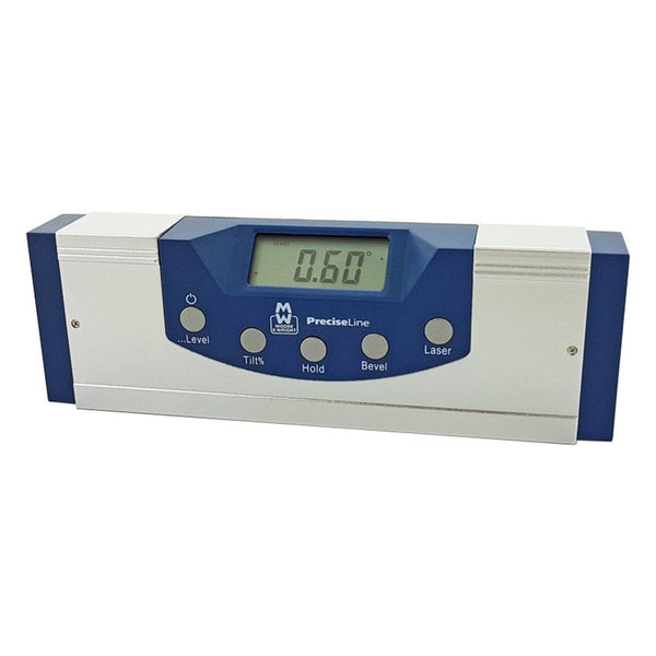 Moore and Wright 150mm 6" Digital Level With Cross Hair Laser MW580-01