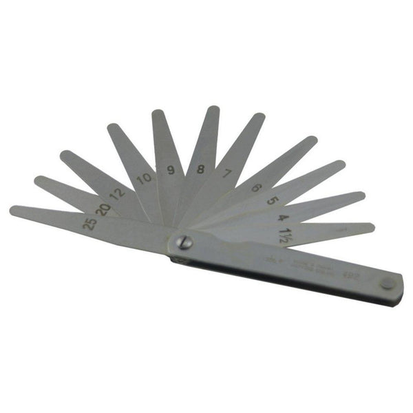 Moore and Wright 3" Imperial Feeler Gauge Set Precision Range MEB-492
