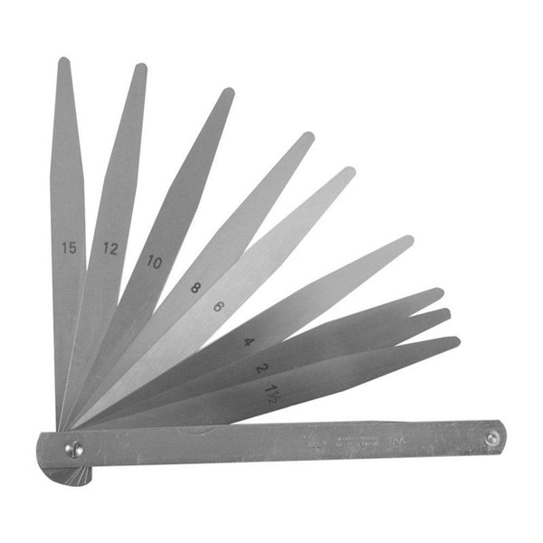 Moore and Wright  Imperial Feeler Gauge -10 blades, 6" length