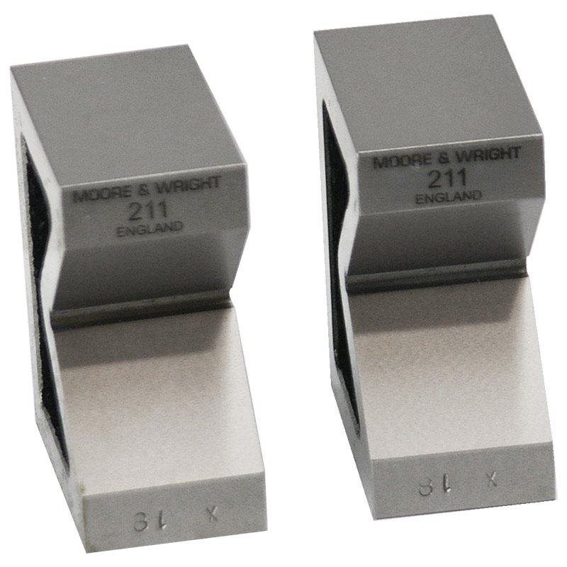 Moore and Wright Standard Pair Vee Blocks 63mm 2.48\