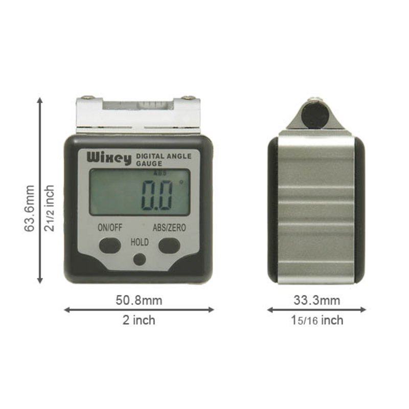 Wixey Digital Angle Gauge with hold function and Level Bubble|allendale ...