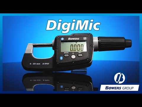 Bowers DigiMic 0-25mm Digital External Micrometer IP67 Bluetooth DM025